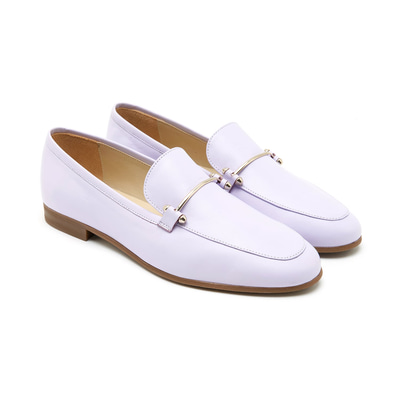 Kadın Lila Deri Loafer