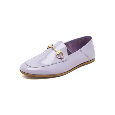 Kadın Lila Rugan Deri Loafer