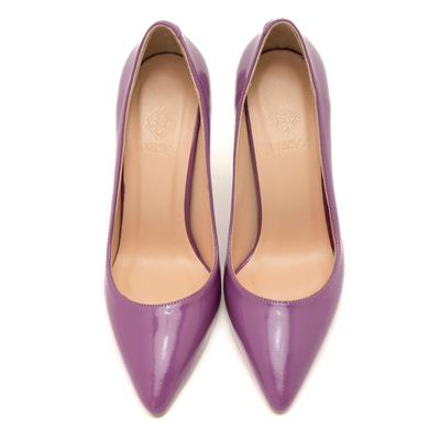Kadın Lila Rugan Deri Stiletto