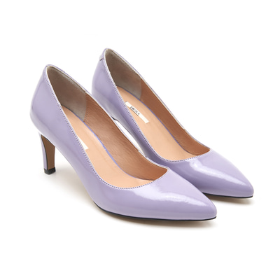 Kadın Lila Rugan Klasik Ayakkabı