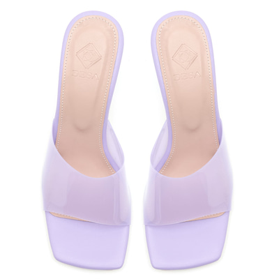 Kadın Lila Şeffaf Terlik
