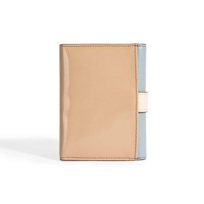 Kadın Mavi / Bej Deri Cüzdan