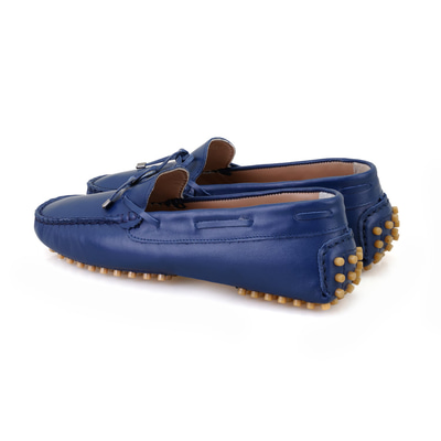 Kadın Mavi Deri Loafer