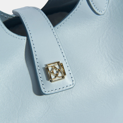 Kadın Mavi Deri Omuz Çantası