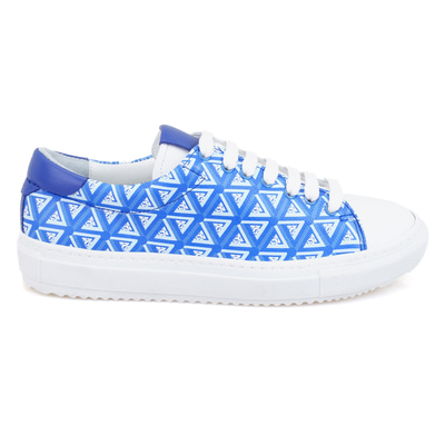 Kadın Mavi Monogram Spor Ayakkabı