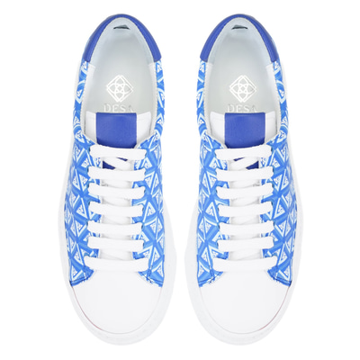 Kadın Mavi Monogram Spor Ayakkabı