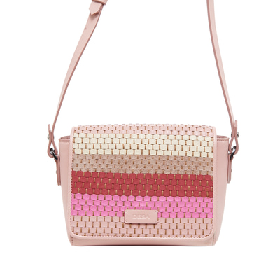 Kadın Örgülü Deri Postacı Çantası