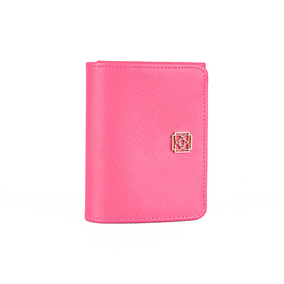 Kadın Pembe Deri Cüzdan