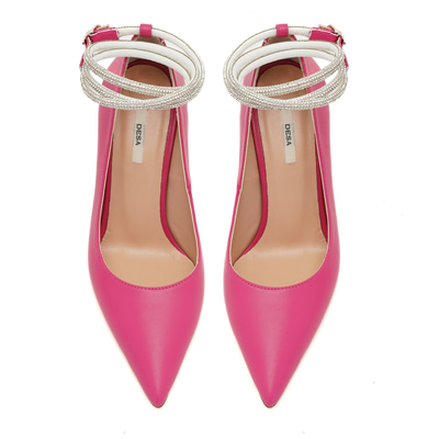 Kadın Pembe Deri Klasik Ayakkabı