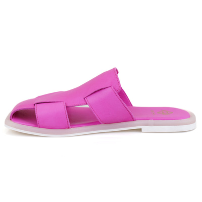 Kadın Pembe Deri Terlik