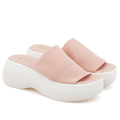 Kadın Pembe Platform Tabanlı Terlik