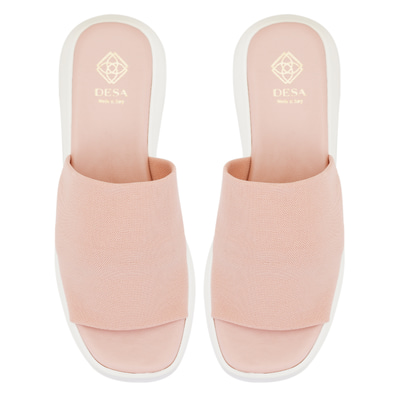 Kadın Pembe Platform Tabanlı Terlik