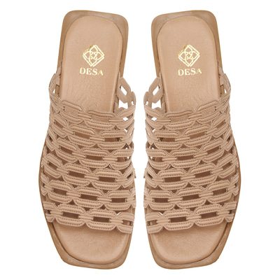 Kadın Pudra Deri Terlik