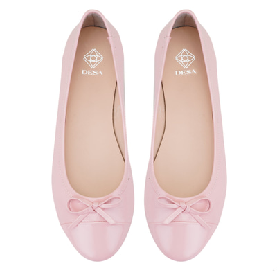 Kadın Pudra Kroko Baskılı Deri Babet