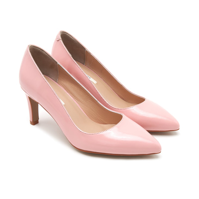Kadın Pudra Rugan Klasik Ayakkabı