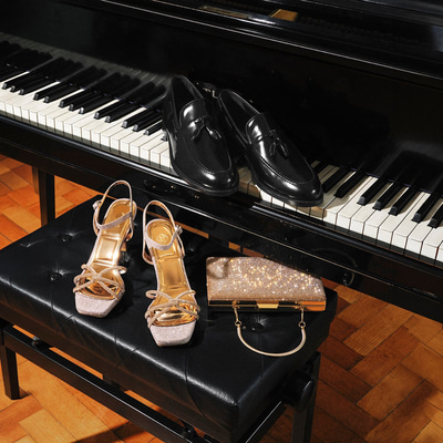 Kadın Rose Gold Taşlı Ayarlanabilir Tokalı Topuklu Abiye Sandalet