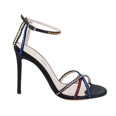 Kadın Siyah Abiye Topuklu Sandalet