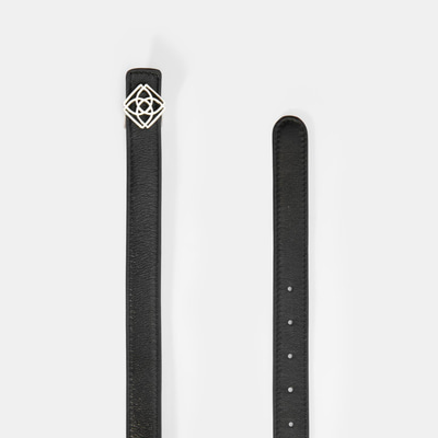 Kadın Siyah / Açık Kahve Çift Taraflı Deri Kemer