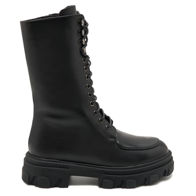 Kadın Siyah Deri Bot