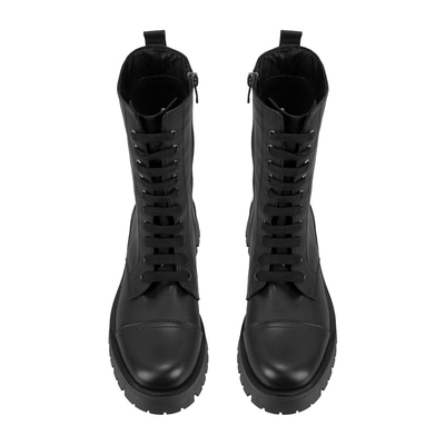 Kadın Siyah Deri Bot