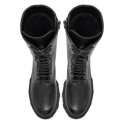 Kadın Siyah Deri Bot