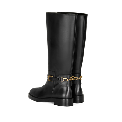 Kadın Siyah Deri Çizme