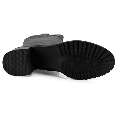 Kadın Siyah Deri Çizme