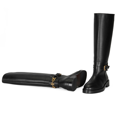 Kadın Siyah Deri Çizme