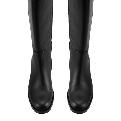 Kadın Siyah Deri Çizme