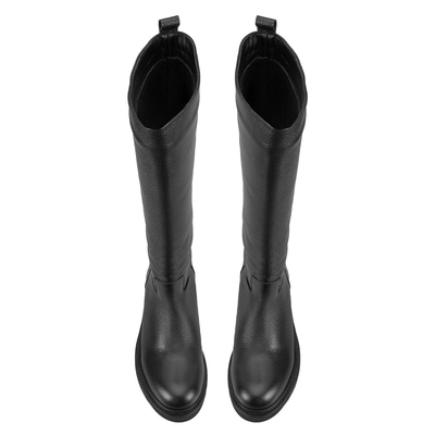 Kadın Siyah Deri Çizme