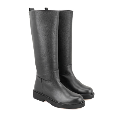 Kadın Siyah Deri Çizme