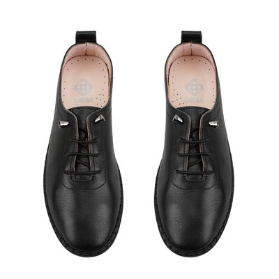Kadın Siyah Deri Günlük Ayakkabı