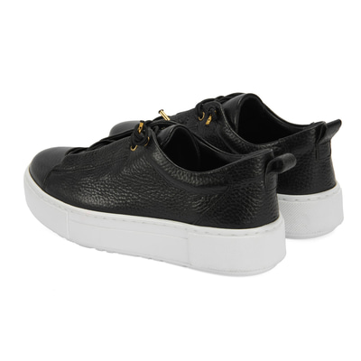 Kadın Siyah Deri Günlük Ayakkabı