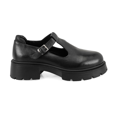 Kadın Siyah Deri Günlük Ayakkabı