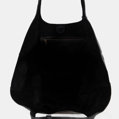 Kadın Siyah Deri Hobo Çanta