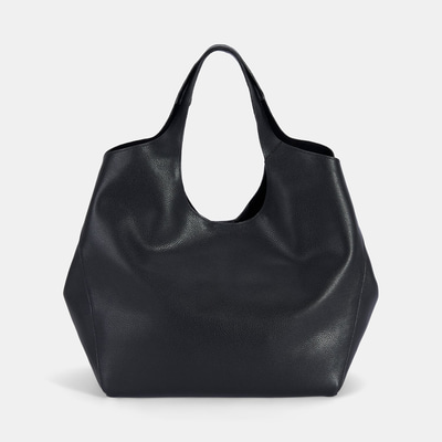 Kadın Siyah Deri Hobo Çanta