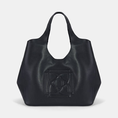 Kadın Siyah Deri Hobo Çanta