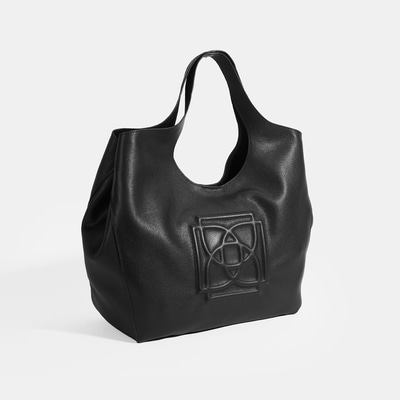 Kadın Siyah Deri Hobo Çanta