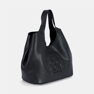 Kadın Siyah Deri Hobo Çanta