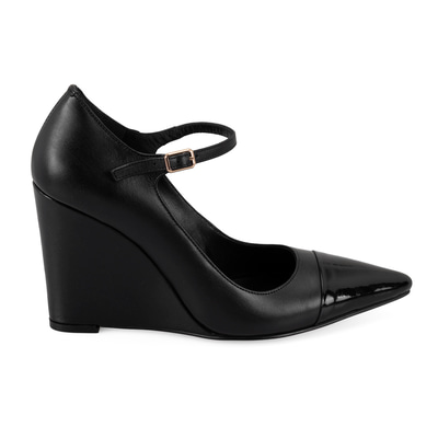 Kadın Siyah Deri Klasik Ayakkabı