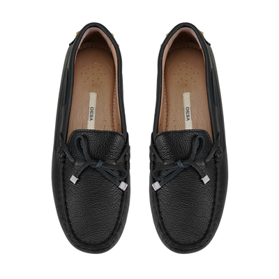 Kadın Siyah Deri Loafer