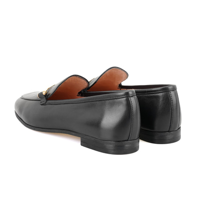 Kadın Siyah Deri Loafer