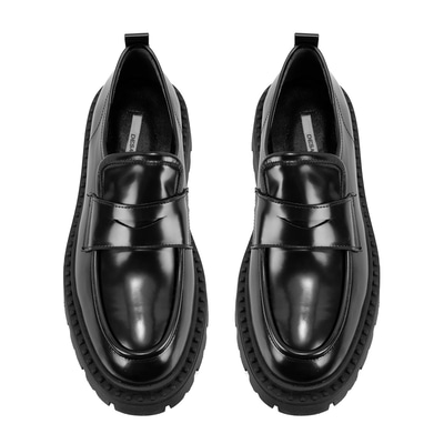 Kadın Siyah Deri Loafer