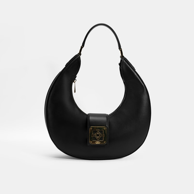 Kadın Siyah Deri Omuz Çantası