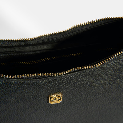 Kadın Siyah Deri Omuz Çantası