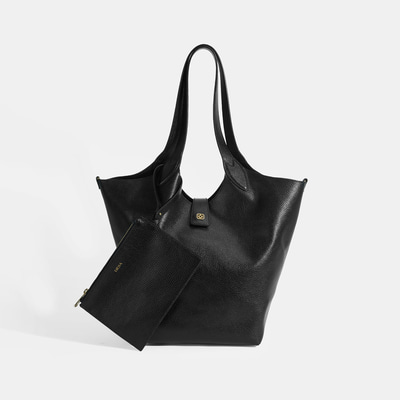 Kadın Siyah Deri Omuz Çantası