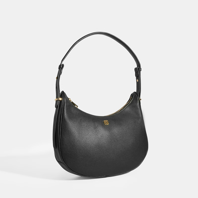 Kadın Siyah Deri Omuz Çantası