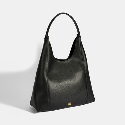 Kadın Siyah Deri Omuz Çantası