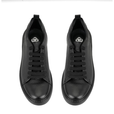 Kadın Siyah Deri Spor Ayakkabı