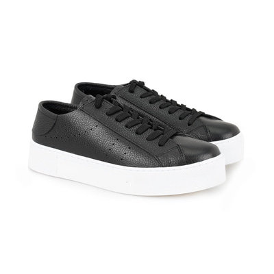 Kadın Siyah Deri Spor Ayakkabı